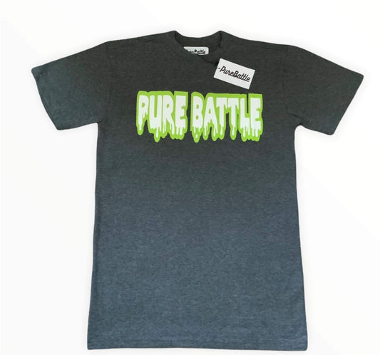 "UNPREDICTABLE" HEATHER GRAY - NEON GREEN