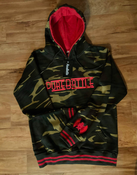 Camo / Red "Hoodie"